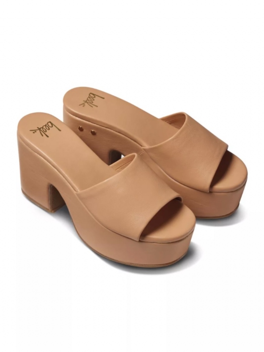 Beek Ibis Leather Platform Sandals Beach SZ 9